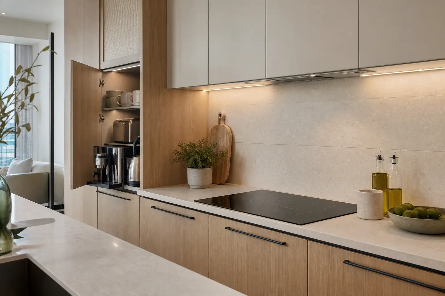Detailed fitted cabinetry representing cabinet renovation and custom joinery in Dubai
